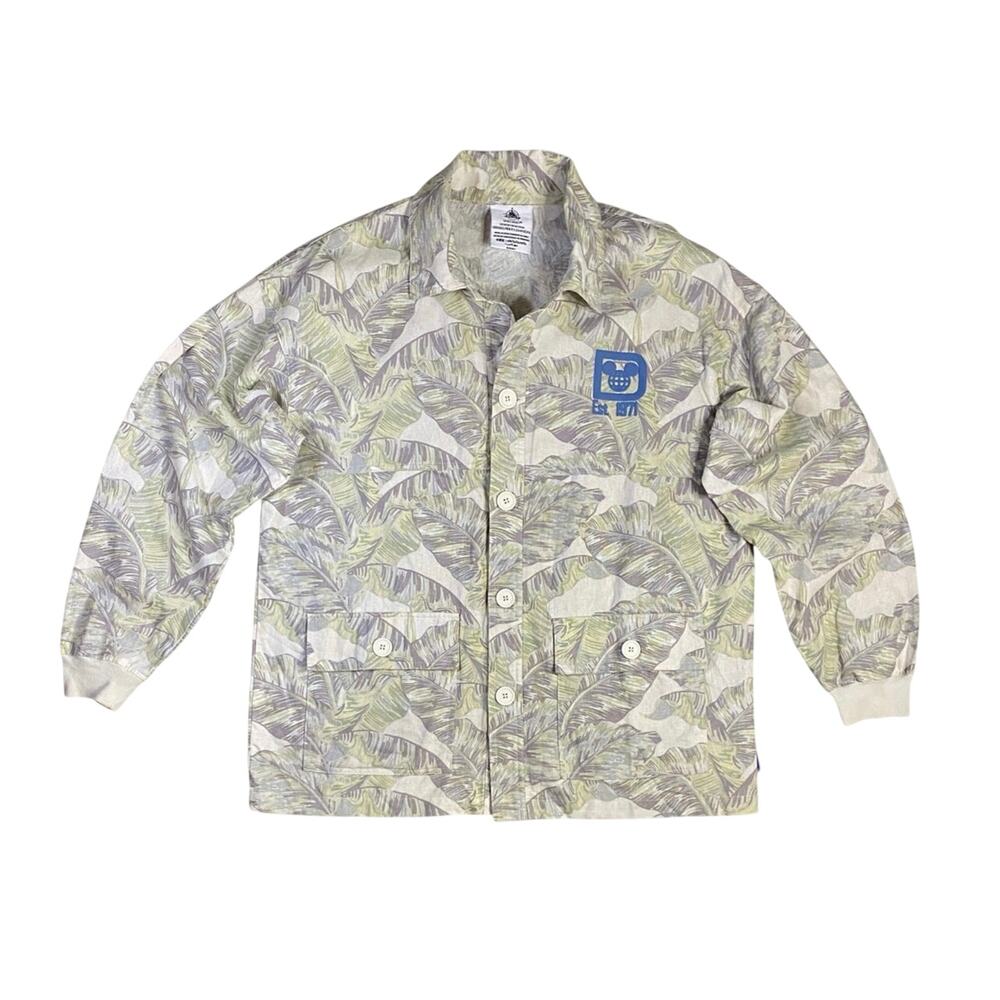 Disney x Spirit Jersey Tropical Palm Linen Jacket - M